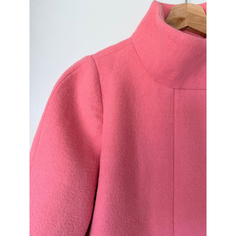 J. Crew Mercantile City Coat Petal‎ Pink Wool Blend Stadium Coat Spring Jacket 6 - Picture 6 of 13